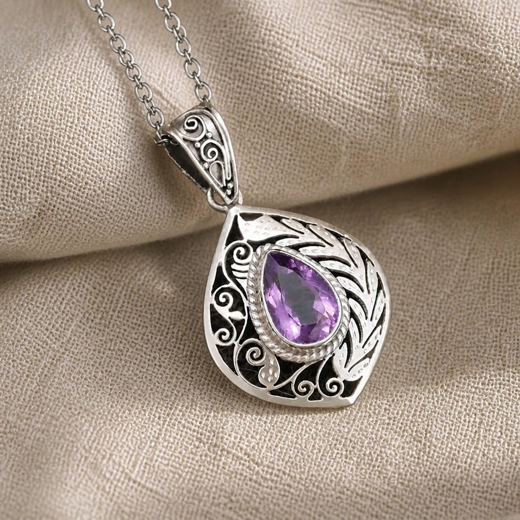 Imperiale Statement-Kette Amethyst