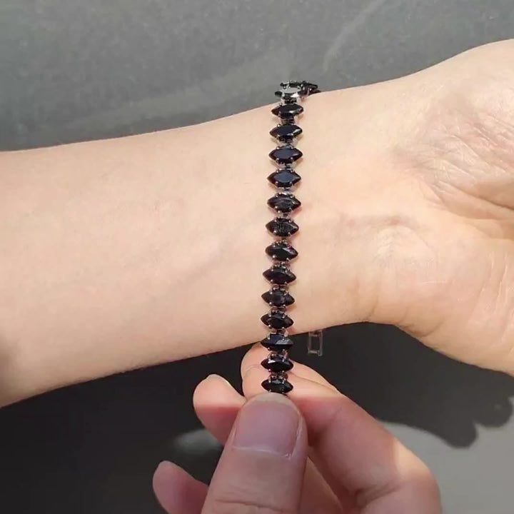 Raffiniertes Onyx-Kupfer-Armband