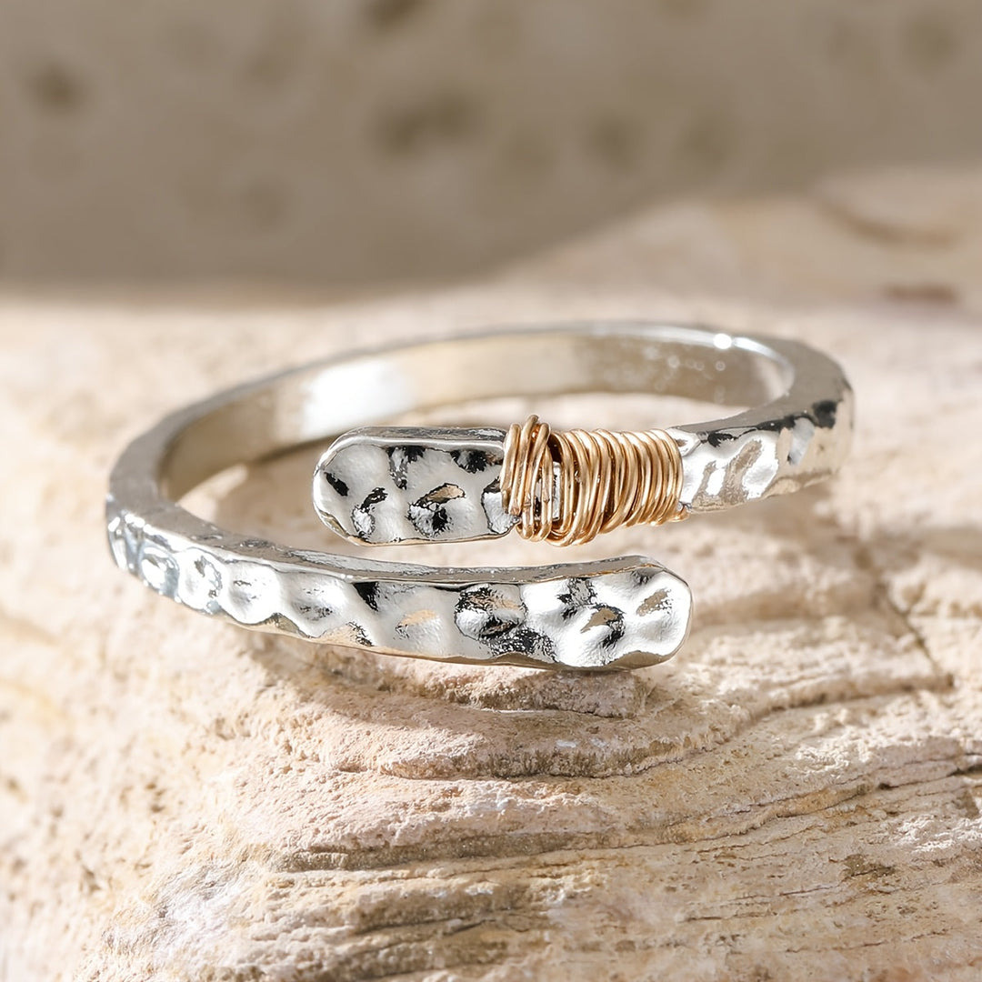 Gehämmerter Statement-Ring