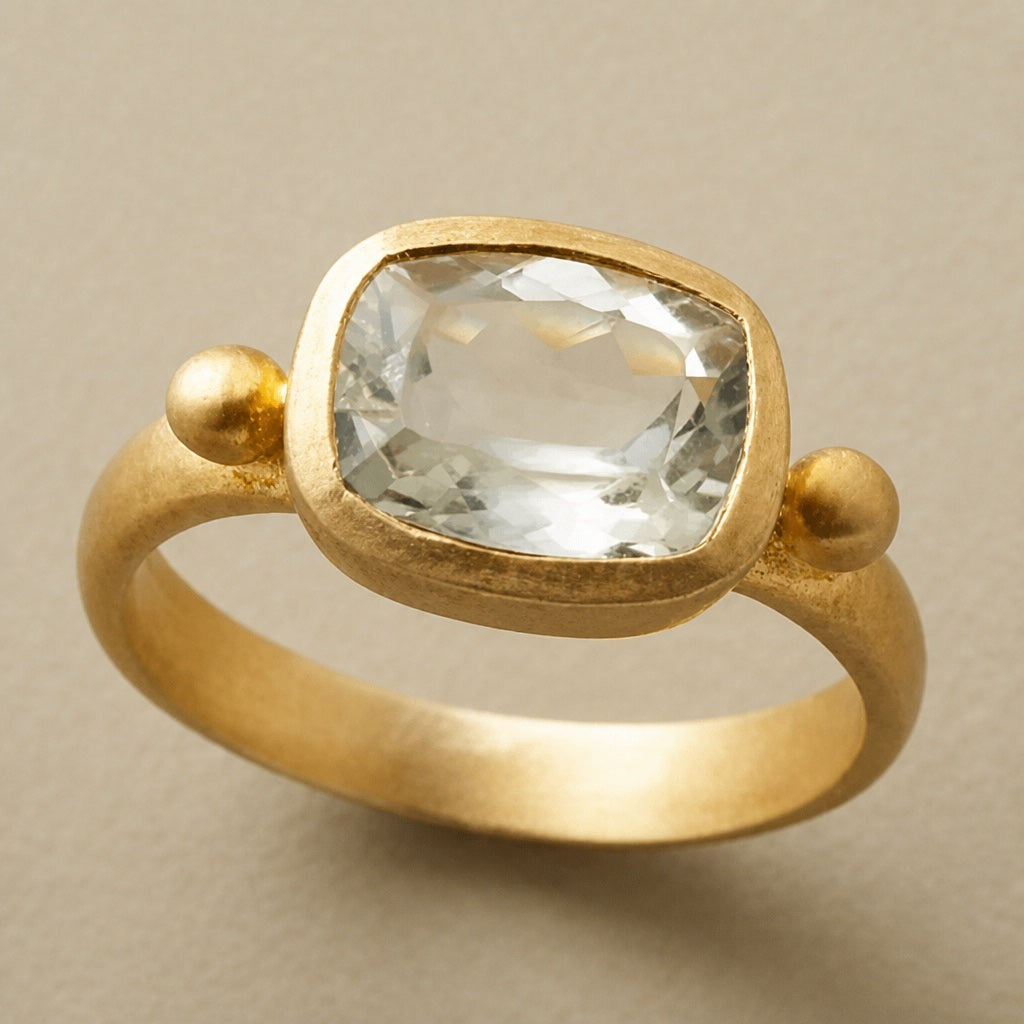 Matter Statement-Ring mit Einlage