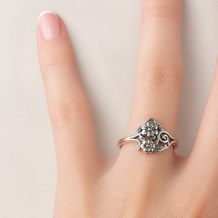 Klassischer Boho Sonnenblumen-Ring