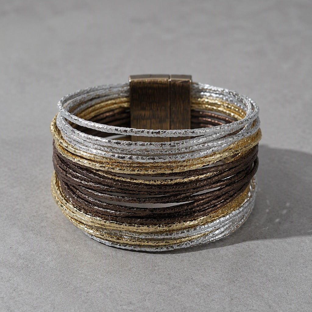 Elegantes Wickel-Statement-Armband