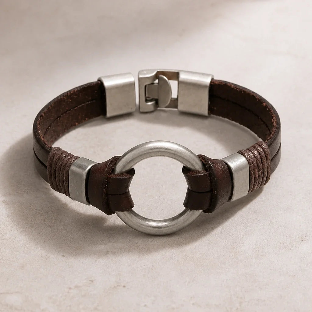 Vintage Boho Doppelkreis-Armband