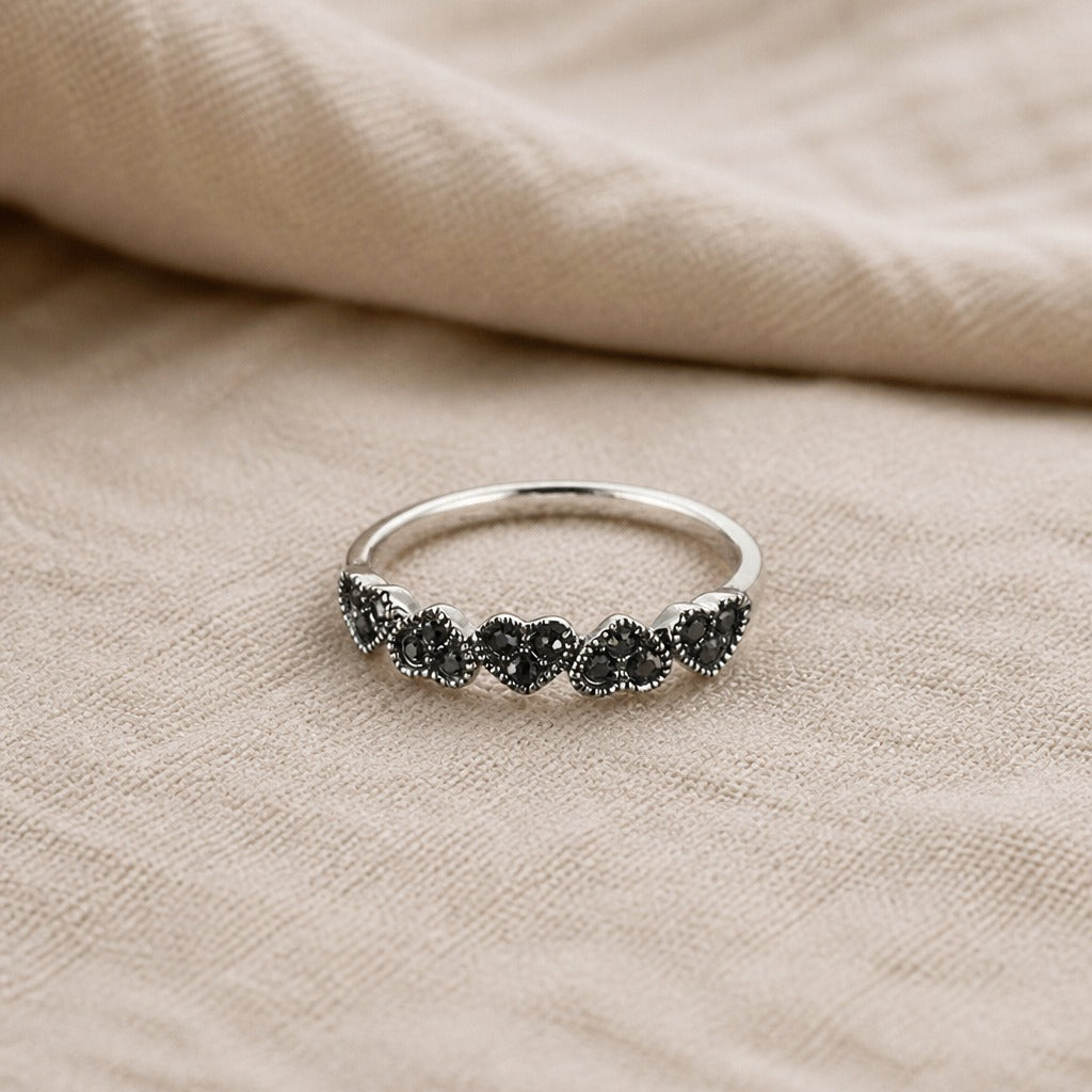 Ring Herz Onyx