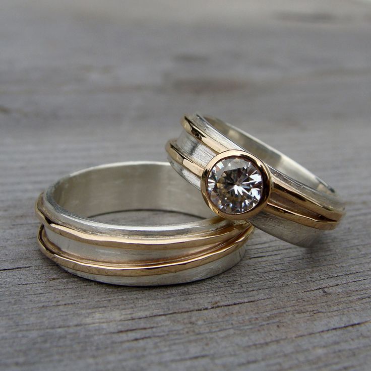 Vintage Feines Kristall Ring-Set