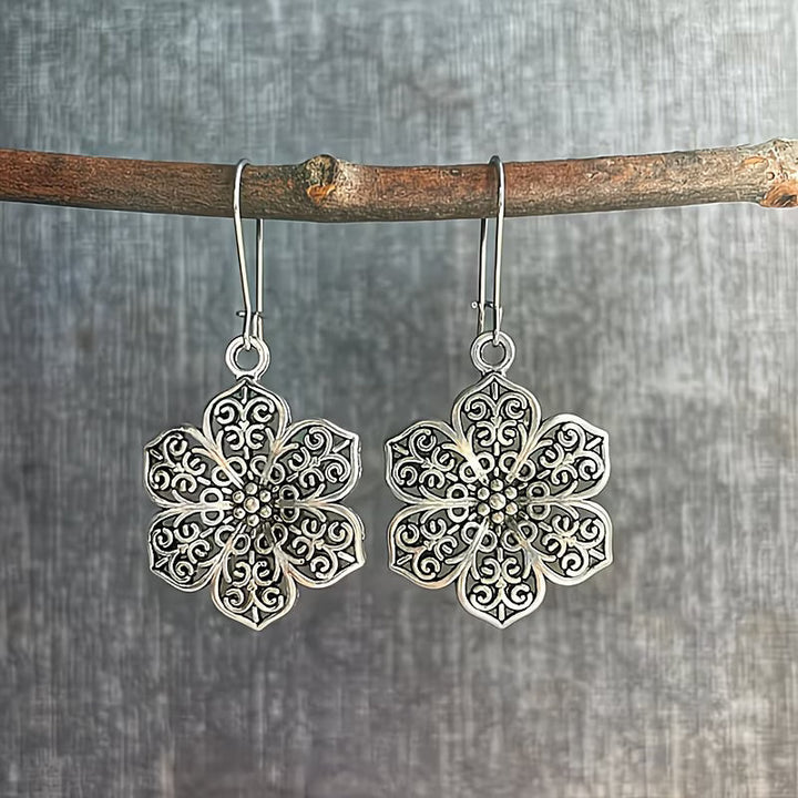 Vintage Boho Blüten-Ohrringe