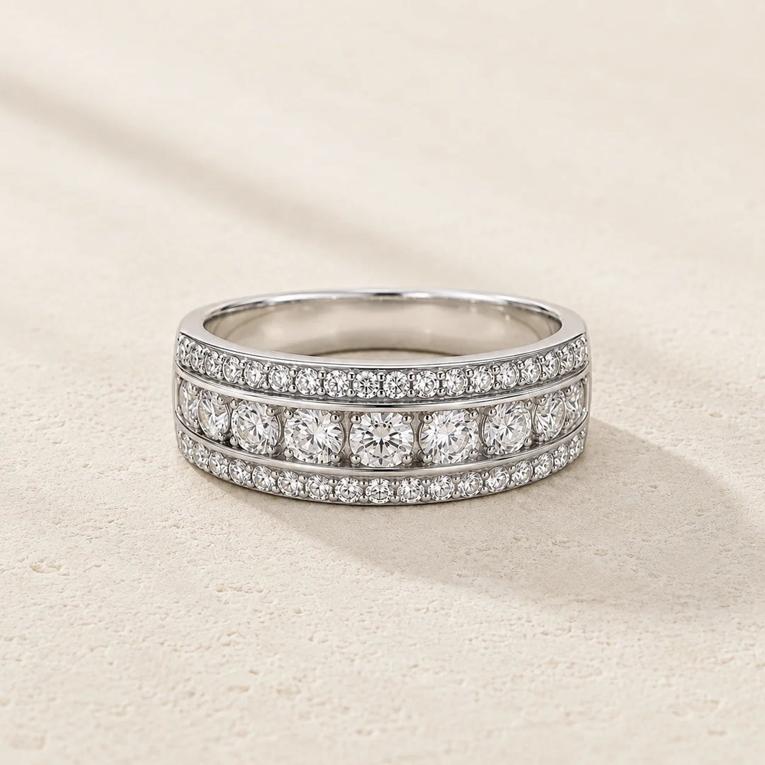 Massiver Zirkonia Ring