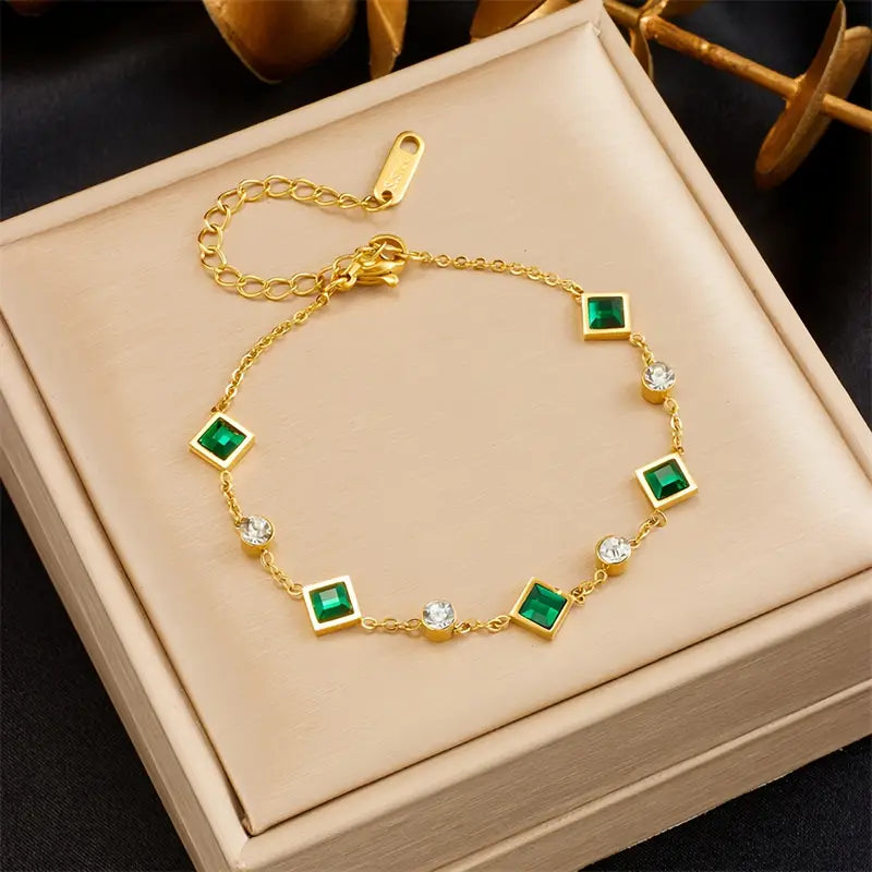 Meadow Emerald Bracelet