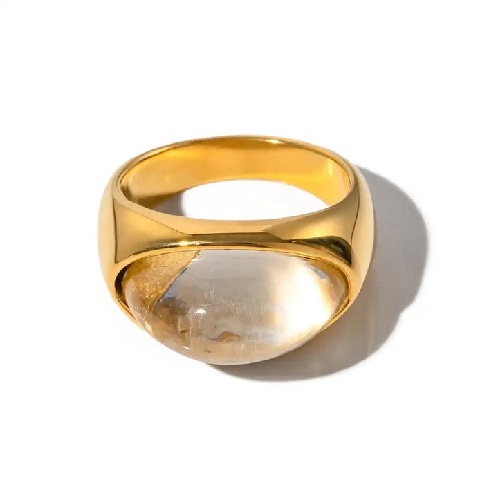 Einzigartiger Naturstein-Ring