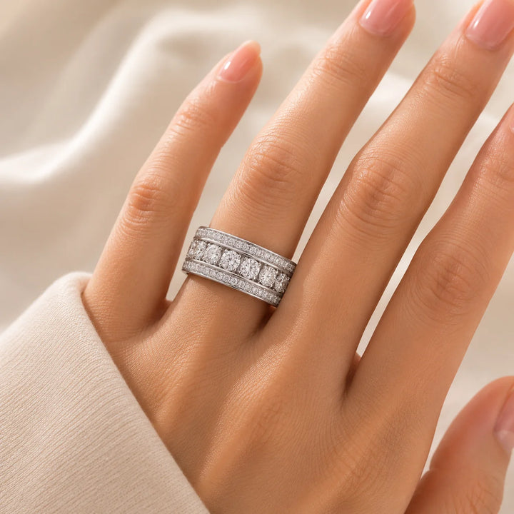 Massiver Zirkonia Ring