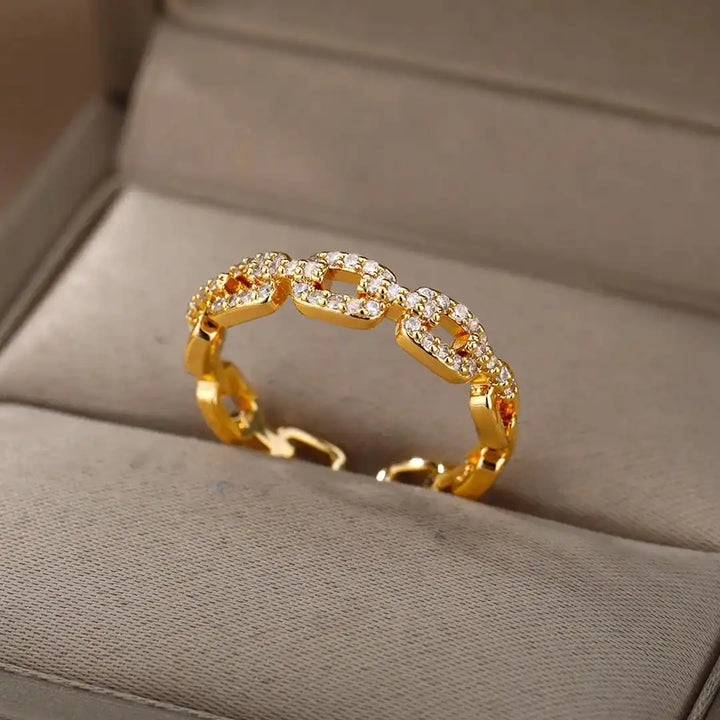 Verona verstellbarer Gliederketten-Ring