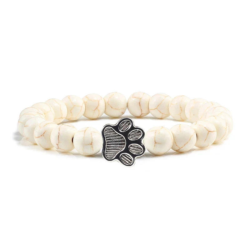 Bequemes Pfoten-Perlen-Armband