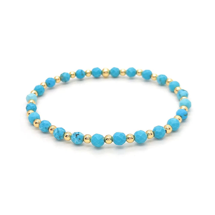 Markantes Türkis-Charm-Armband