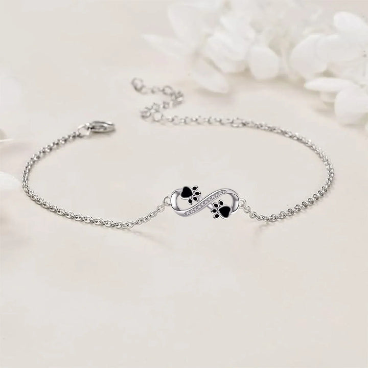 Müheloses Silber-Pfoten-Armband