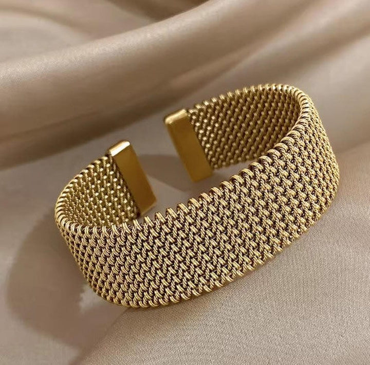 Vintage geflochtenes offenes klassisches Mesh-Armband