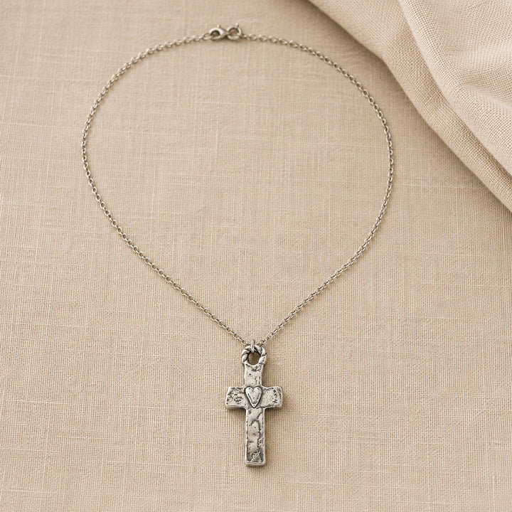 Vintage Boho Kreuz-Kette