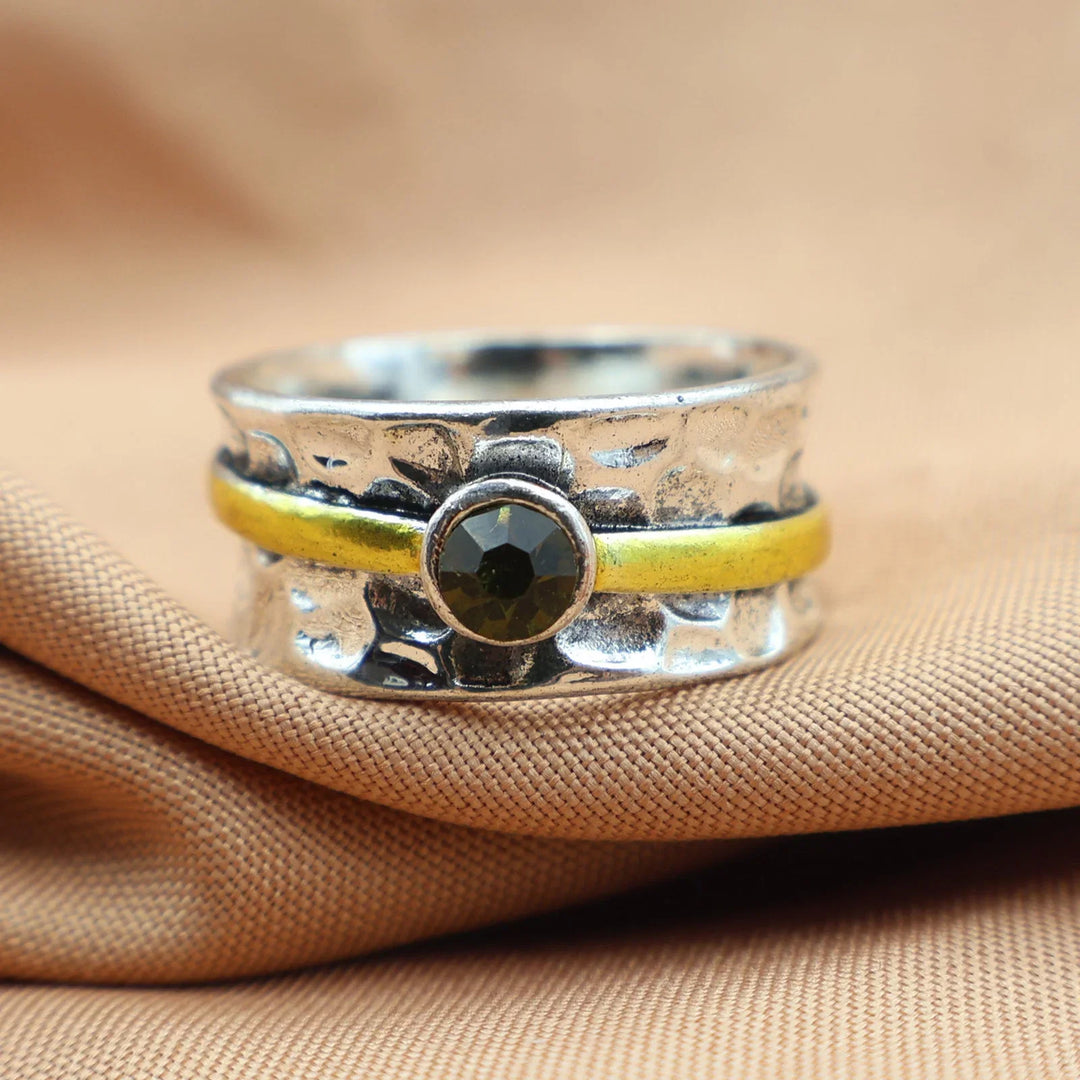 Retro Offener Goldperlen-Ring