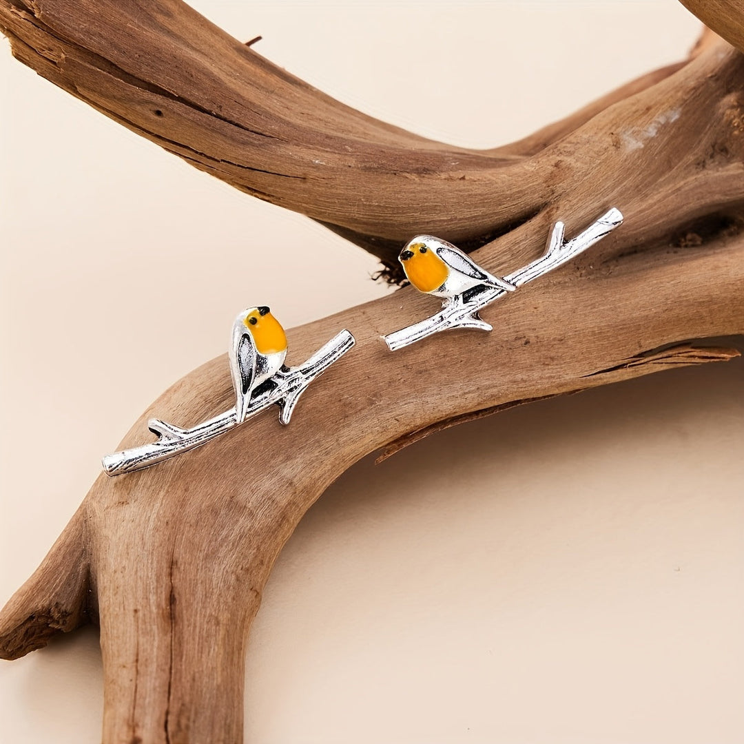 Ohrringe mit Vogel-Motiv