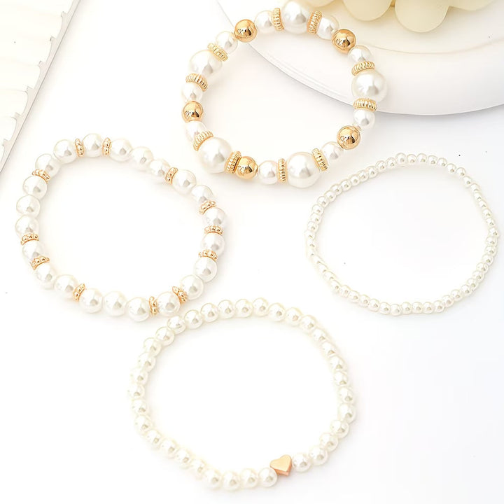 Perlen-Stapel-Armband 8er-Set
