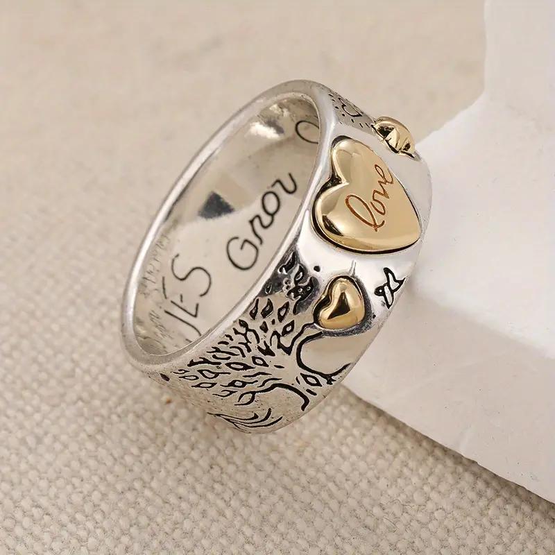Vintage Boho Ring mit Herz