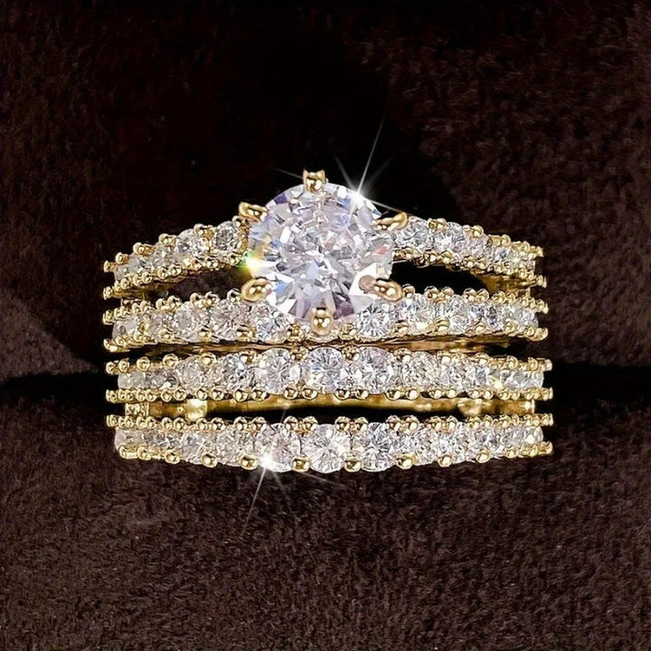Strahlendes Halo Ring-Set