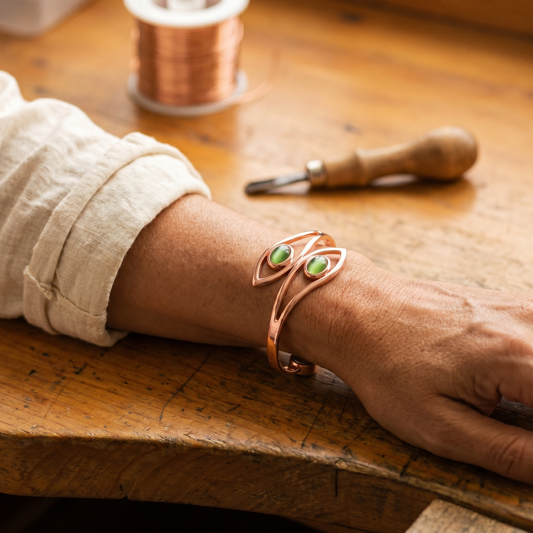 Opal Kupferarmband
