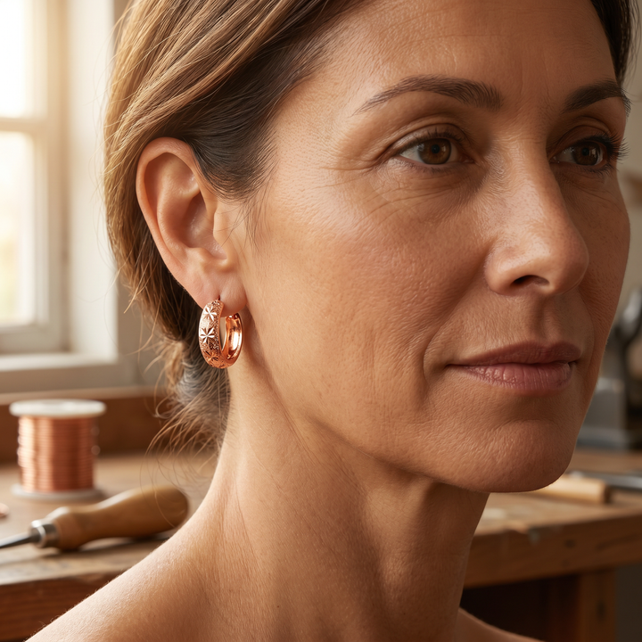 Dew Kupferohrringe