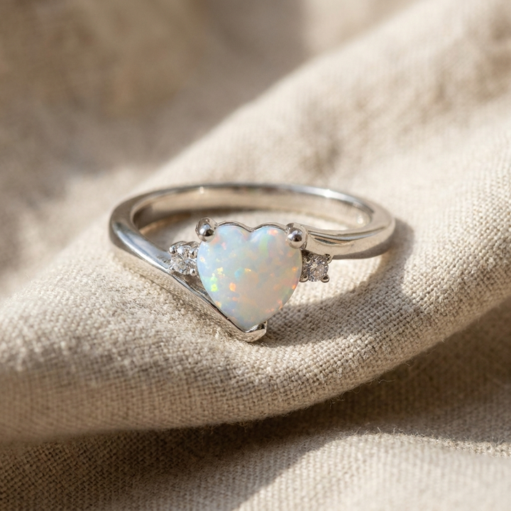 Opal-Ring Herz