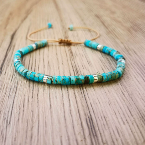 Ozean Türkis-Perlen-Armband