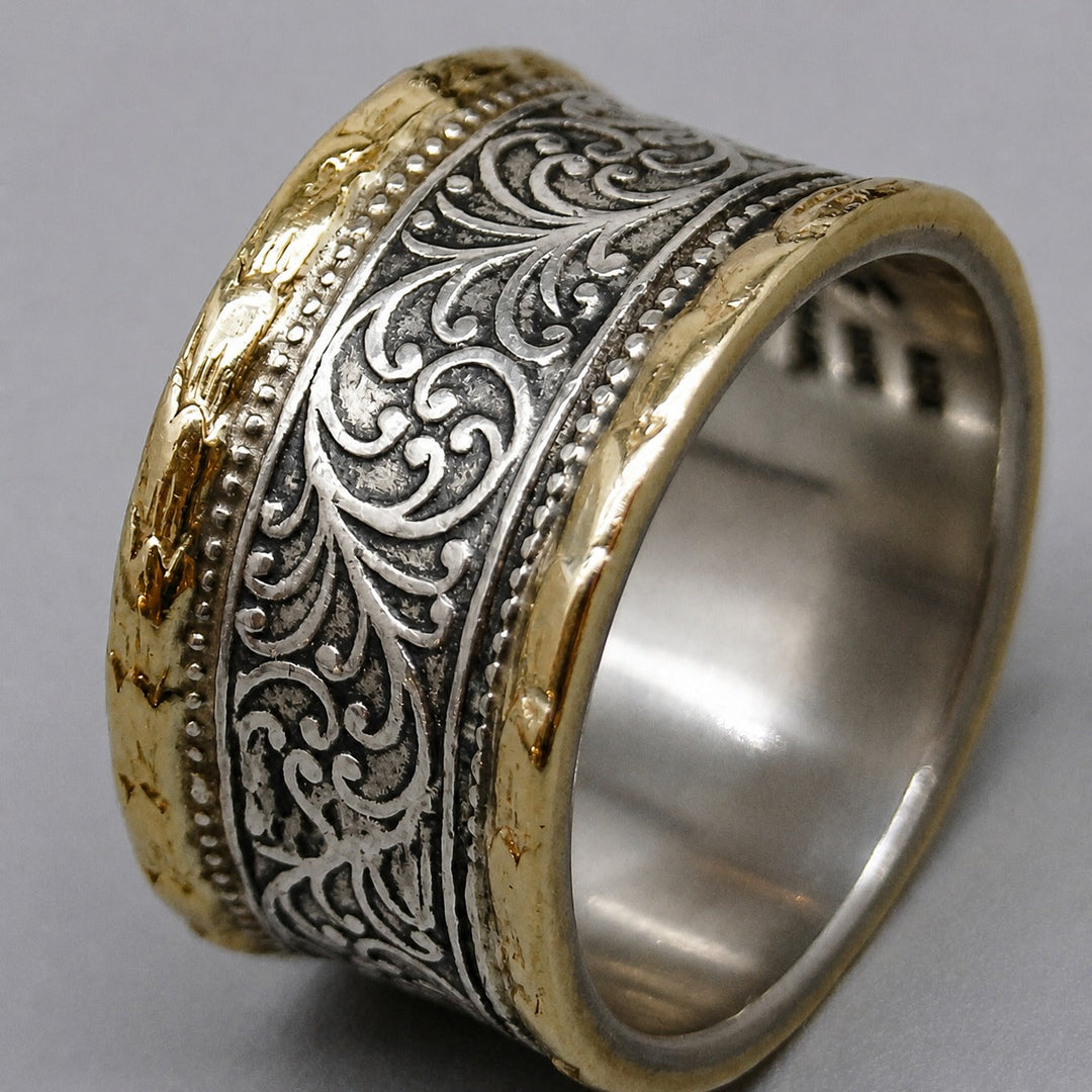 Zweifarbiger Kronen-Ring