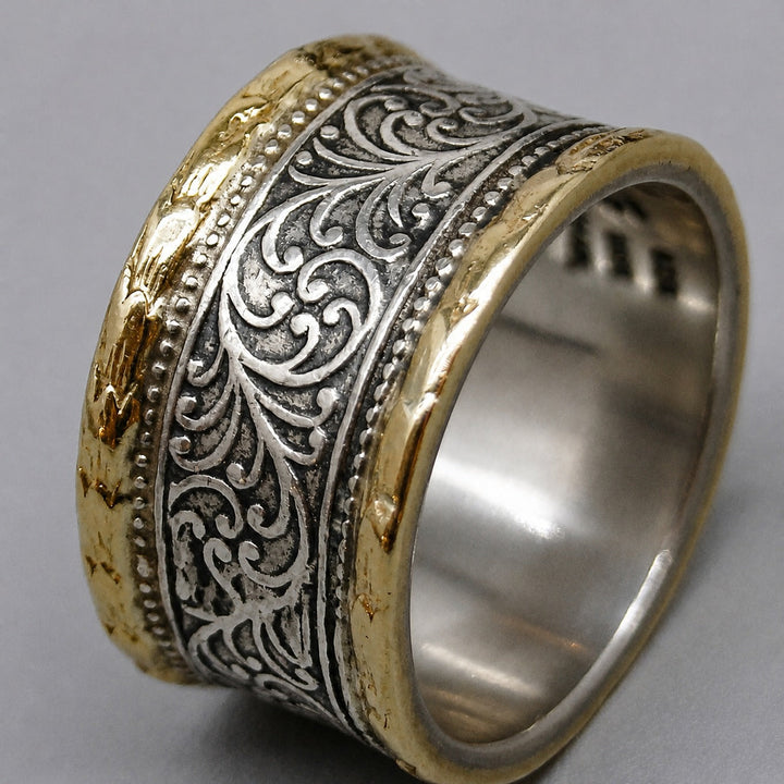 Zweifarbiger Kronen-Ring