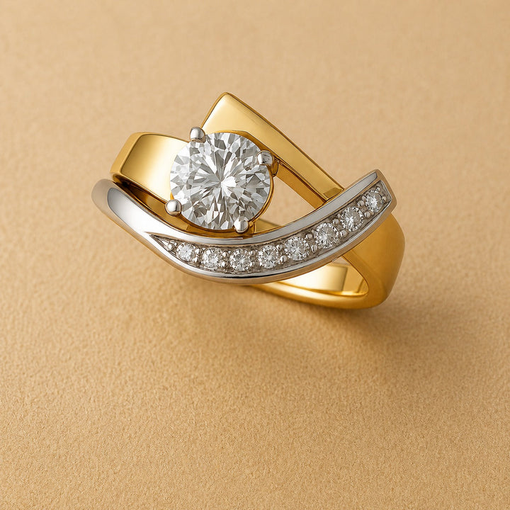 Künstlerischer Bicolor-Ring