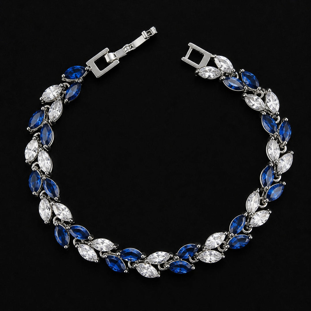 Elegantes synthetisches Zirkonia-Weizenähre-Armband