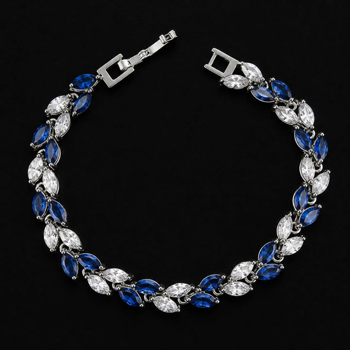 Elegantes synthetisches Zirkonia-Weizenähre-Armband