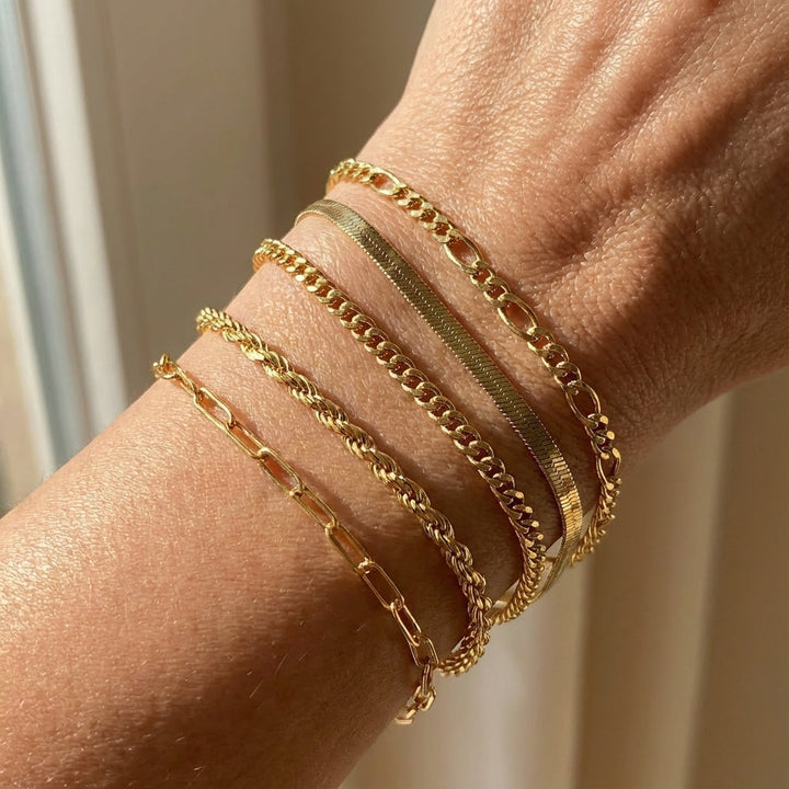Luxuriöses geschichtetes Armband-Set