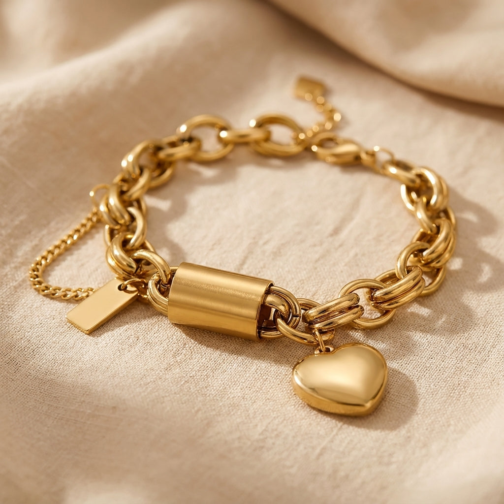 Goldenes massives Armband