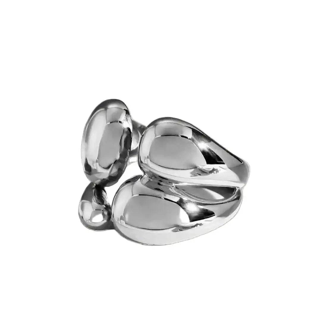 Bicolor Gold Silber Stapelring